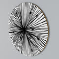 RADIANT FILAMENTS Round Wall Art