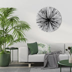 RADIANT FILAMENTS Round Wall Art