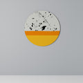 DYED BY ORANGE Round Wall Art