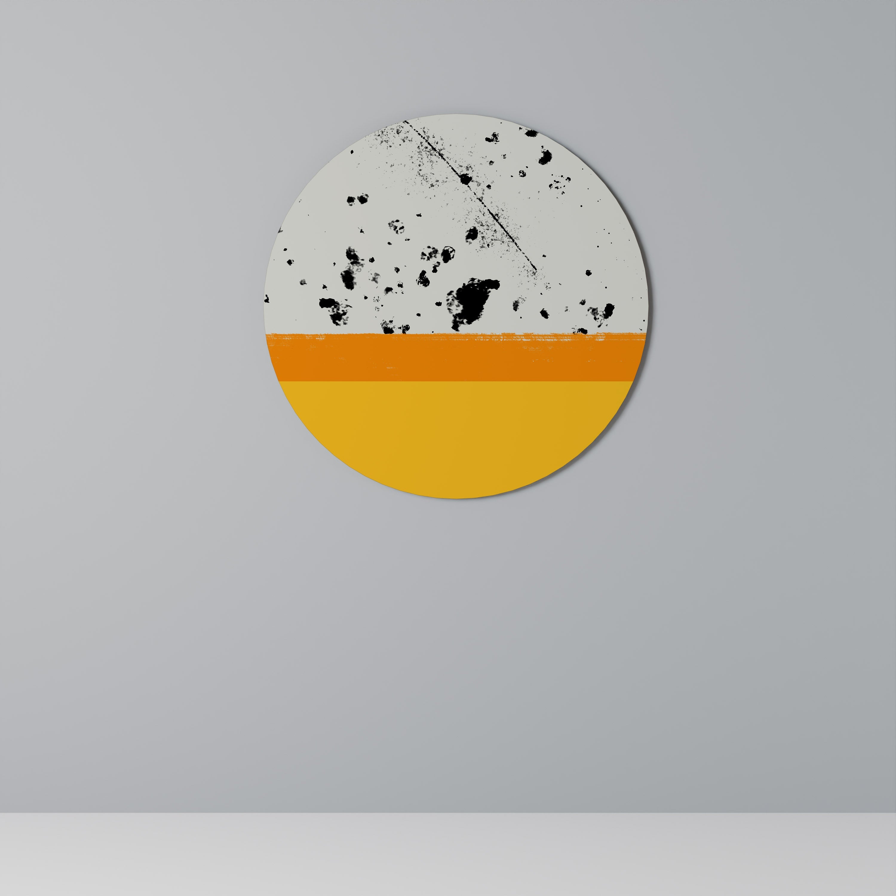 Rund väggdekoration DYED BY ORANGE