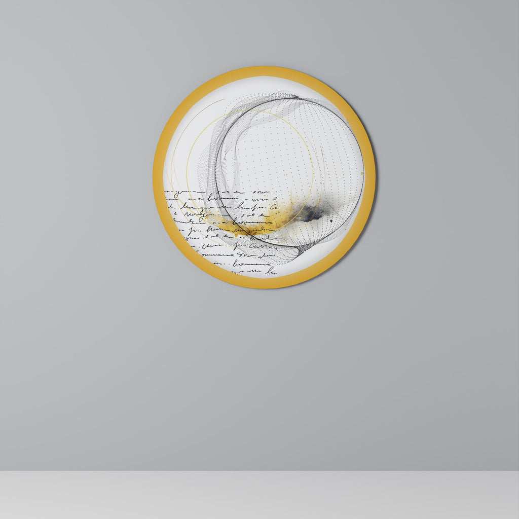 VIRVEL AV KREATIVITET Rund väggdekoration