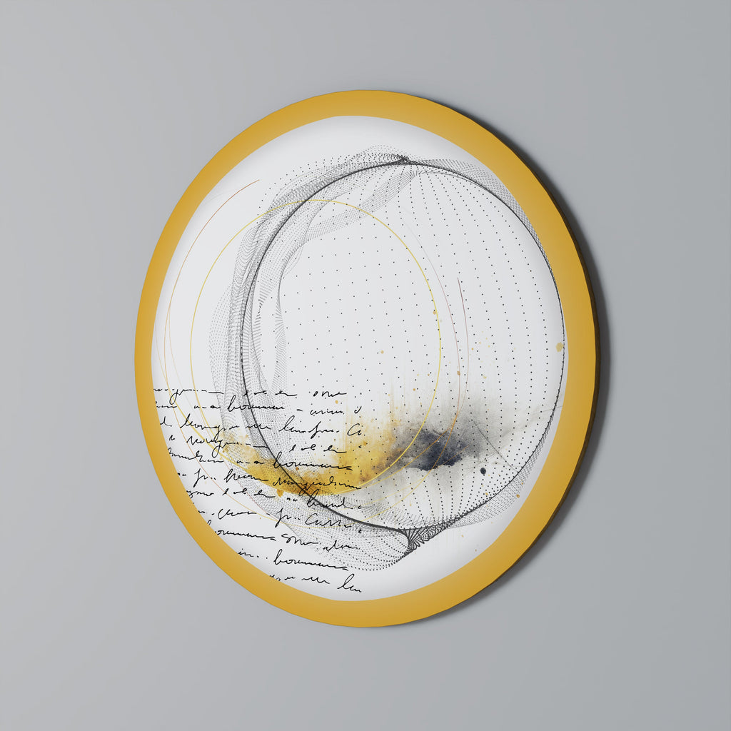 VIRVEL AV KREATIVITET Rund väggdekoration