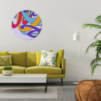 COLOR STREAM Round Wall Art