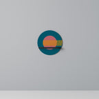 LJUDKÄLLA Rund konsthylla i svart finish