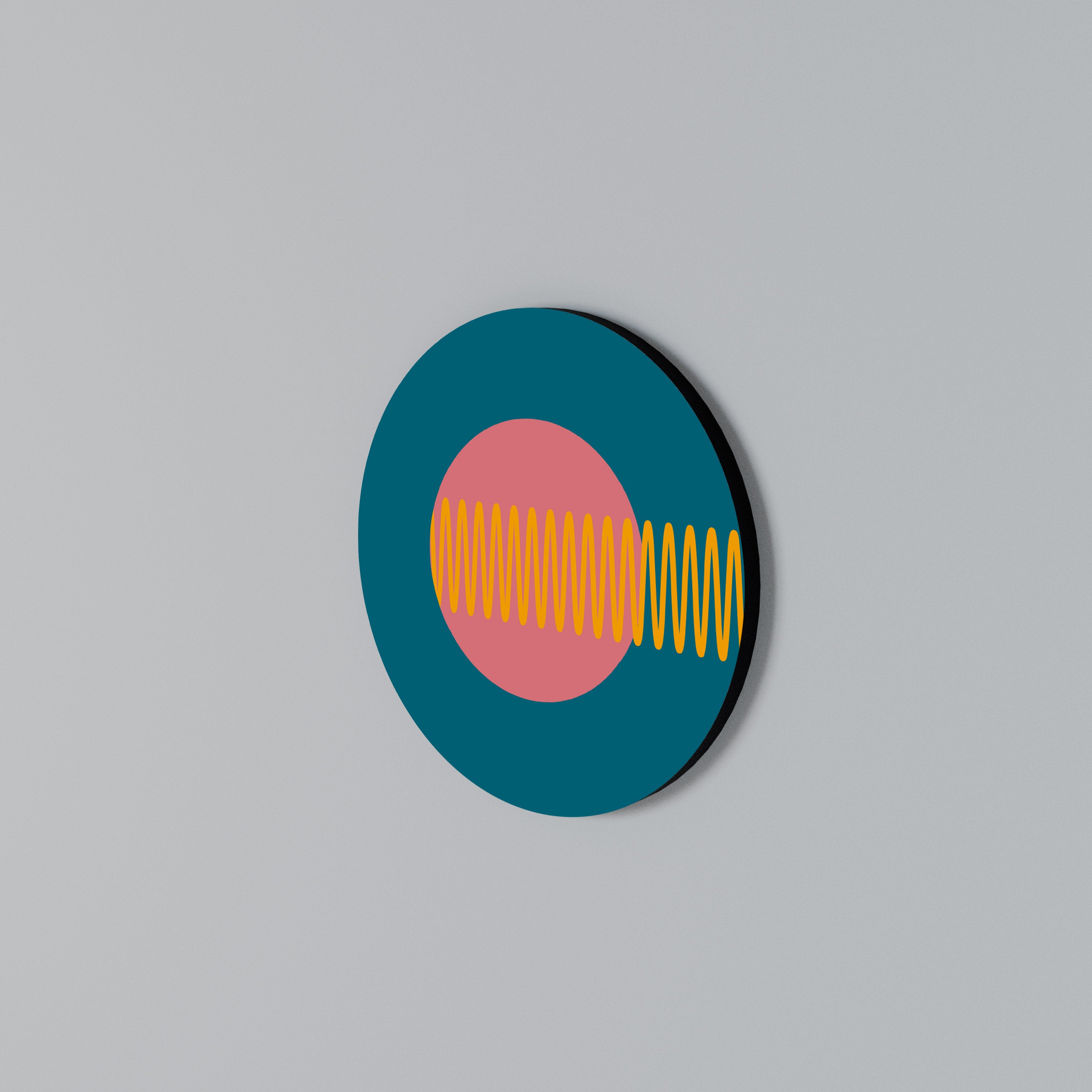 SOUND SOURCE Round Wall Art