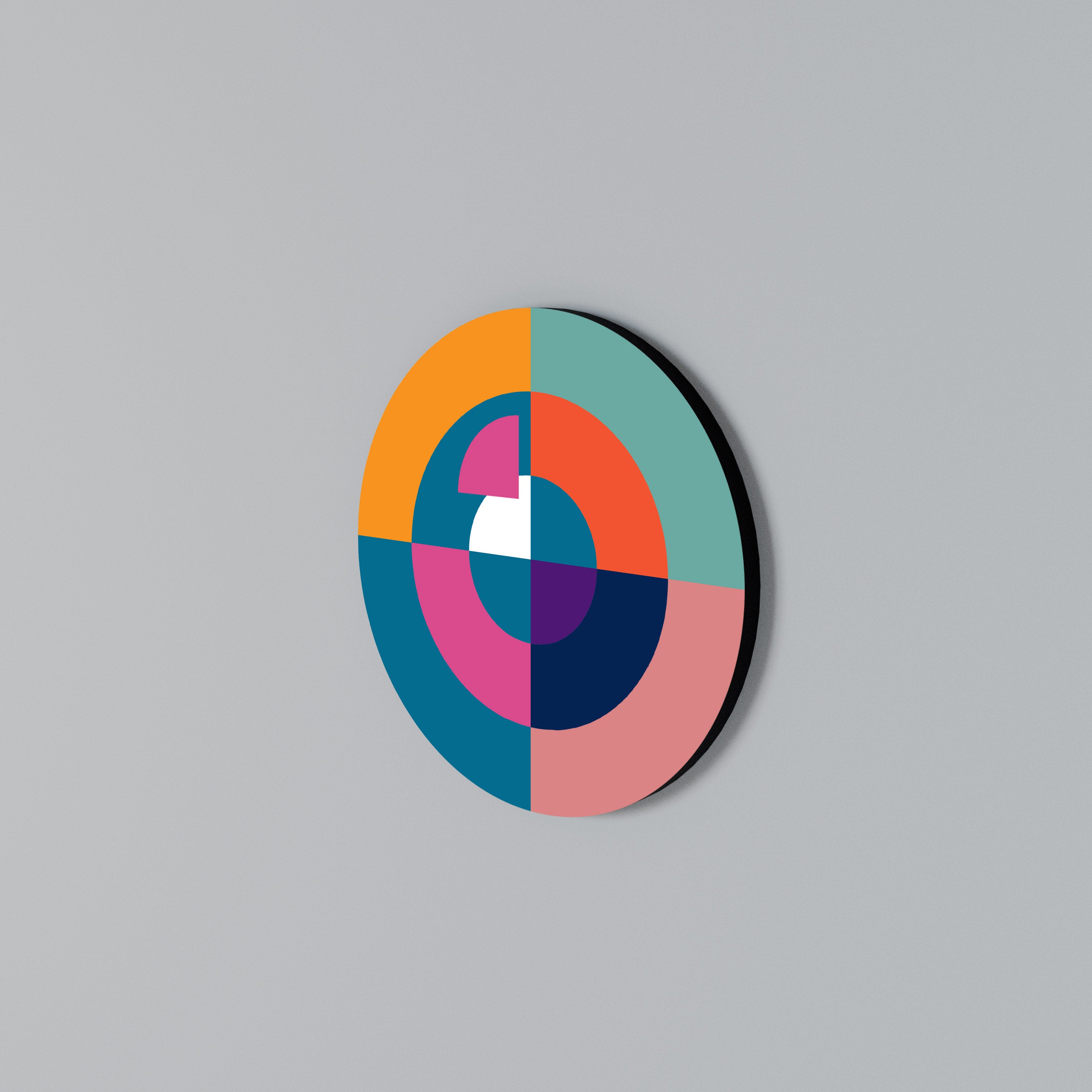 CREATING TOGETHER Round Wall Art