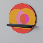 SOUL BROTHERHOOD Rund konsthylla i svart finish