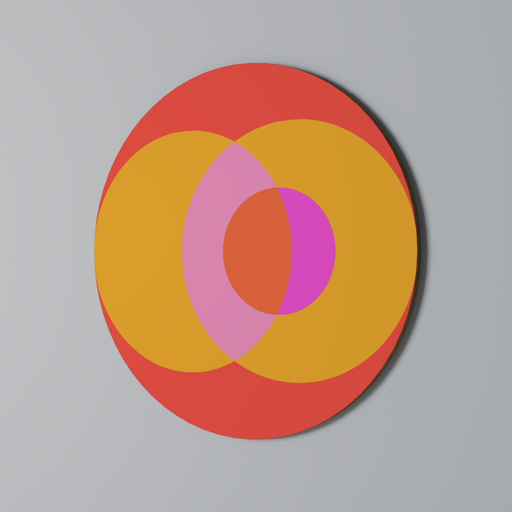 Rund väggkonst med SOUL BROTHERHOOD-motiv