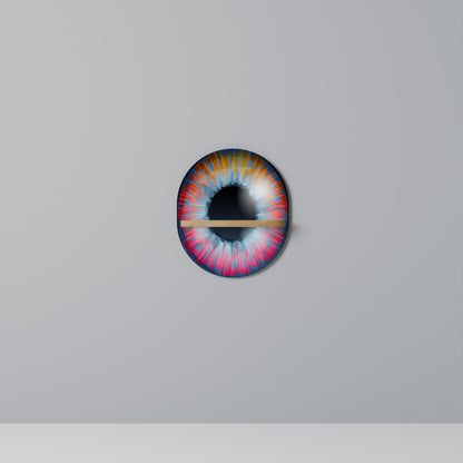 FANTASY EYE Oval Konsthylla I Ekeffekt