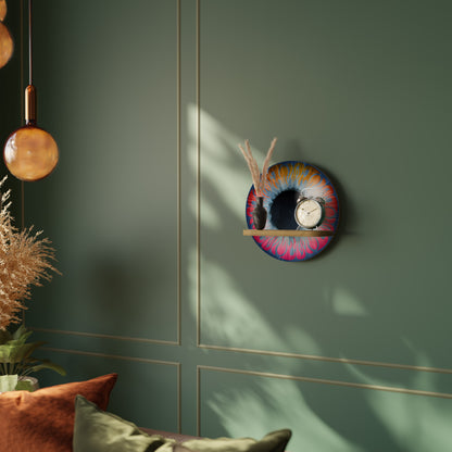 FANTASY EYE Rund Konsthylla I Ekeffekt