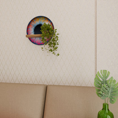 FANTASY EYE Rund Konsthylla I Ekeffekt