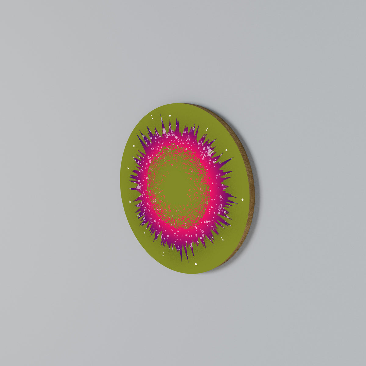 EXPLOSION ESSENCE Round Wall Art