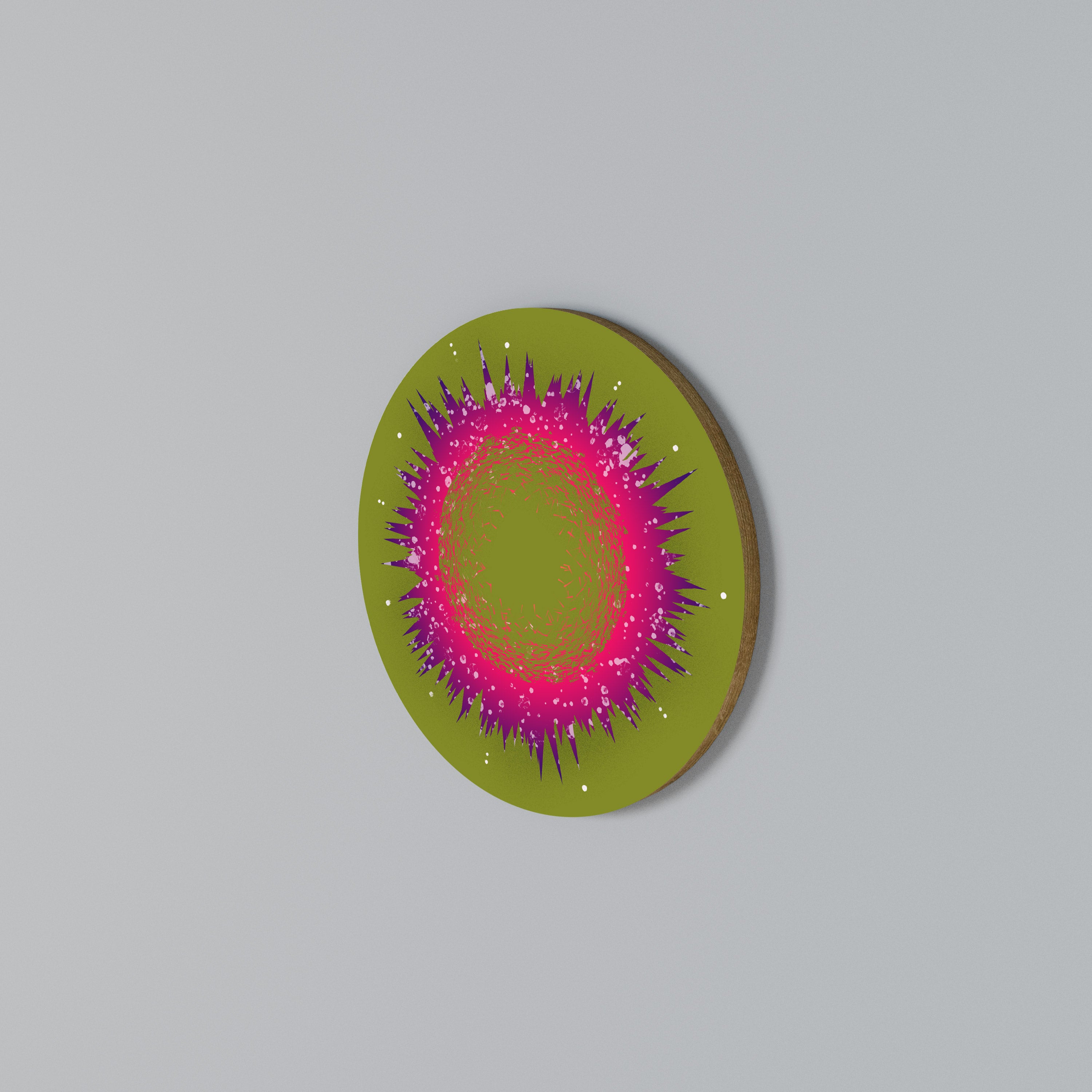 EXPLOSION ESSENCE Round Wall Art