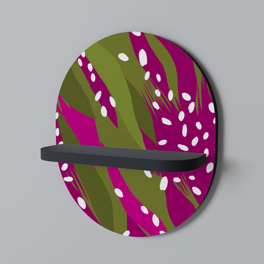ENCHANTED TIGER Oval Art Hylla i svart finish