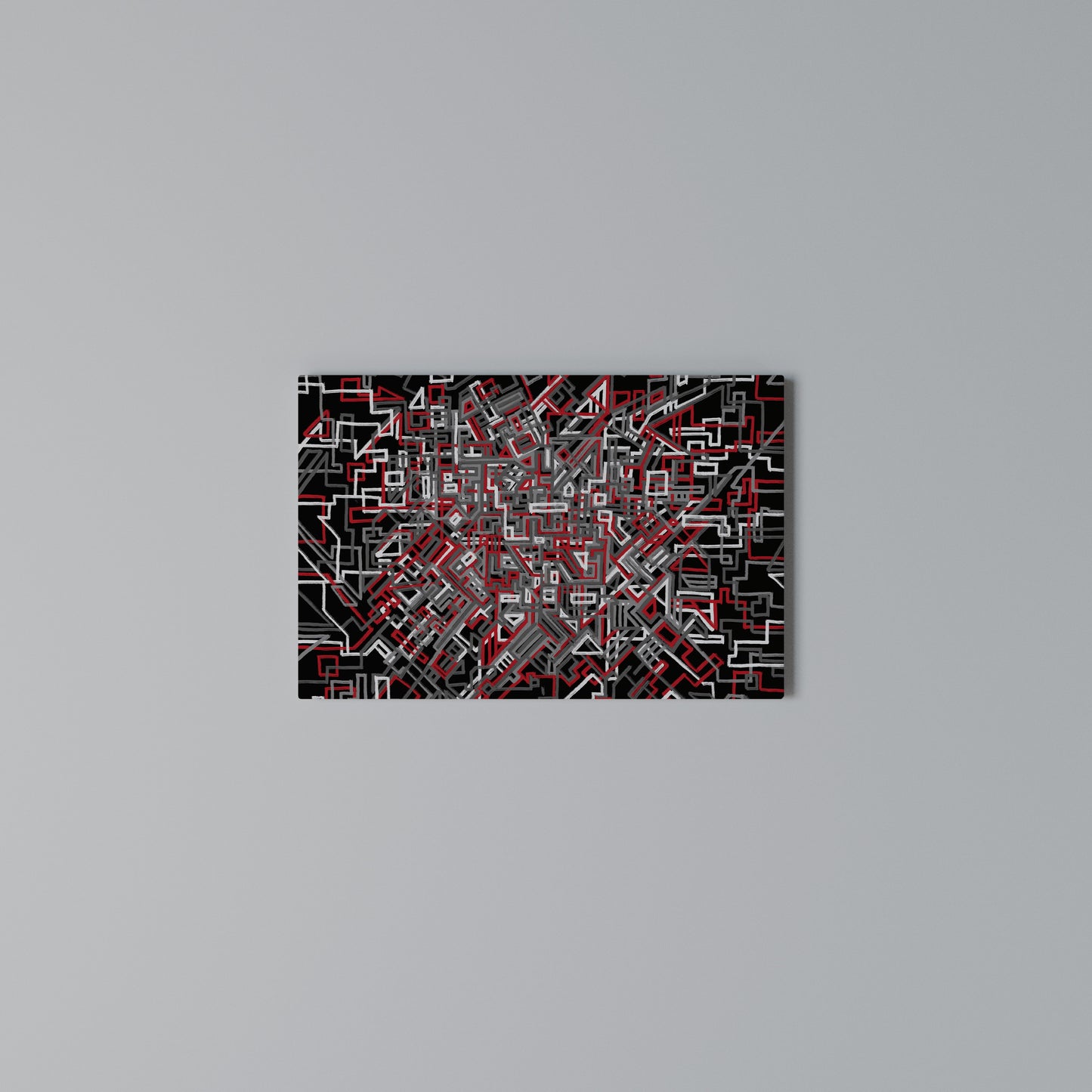 BROKEN LINES Horizontal Canvas Print