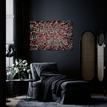 BROKEN LINES Horizontal Canvas Print