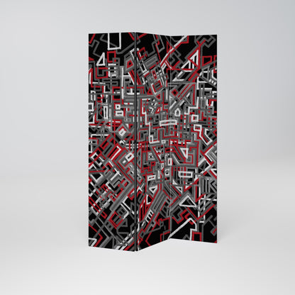 BROKEN LINES Decorative 3-Panel Room Divider
