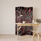 BROKEN LINES Dekorativ rumsavdelare – 3 paneler