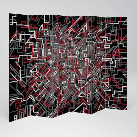 BROKEN LINES Decorative 6-Panel Room Divider