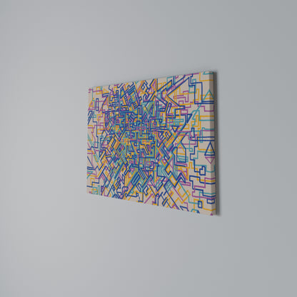 MEMORIES MAP Horizontal Canvas Print