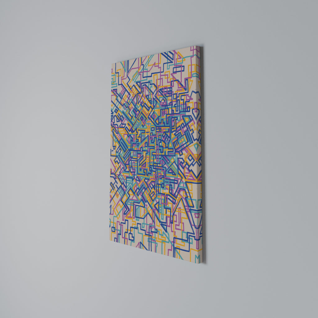 MEMORIES MAP Vertical Canvas Print