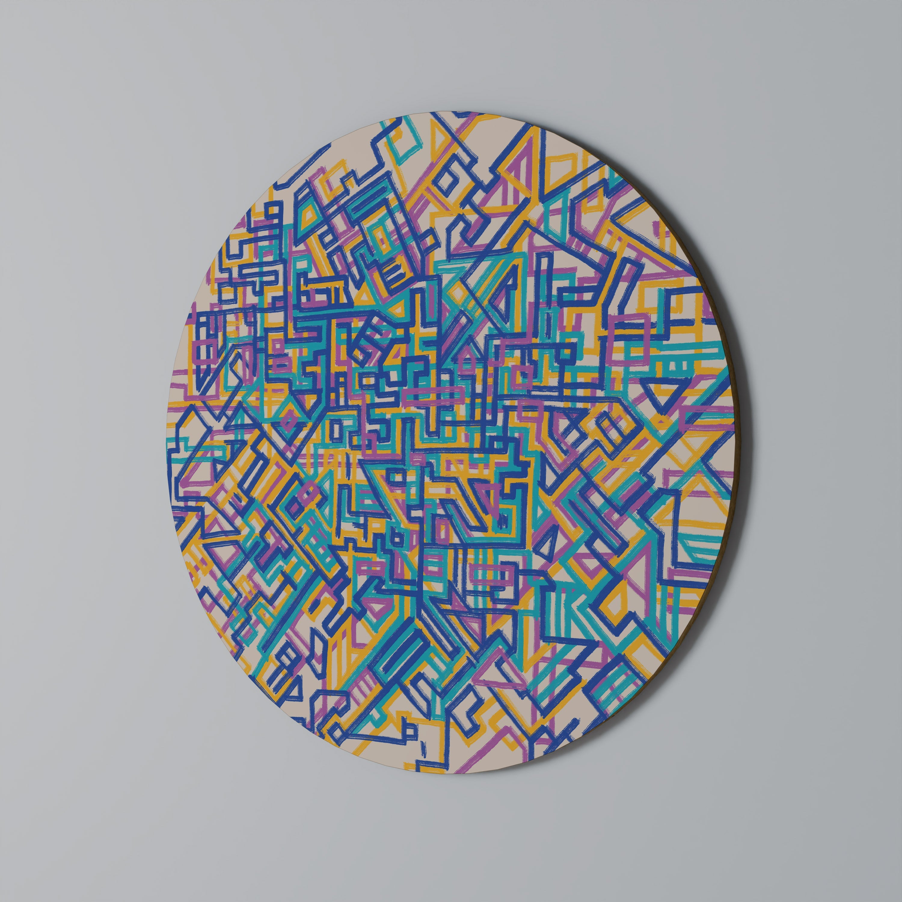 MINNEKARTA Rund Väggdekoration