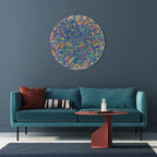 MEMORIES MAP Round Wall Art