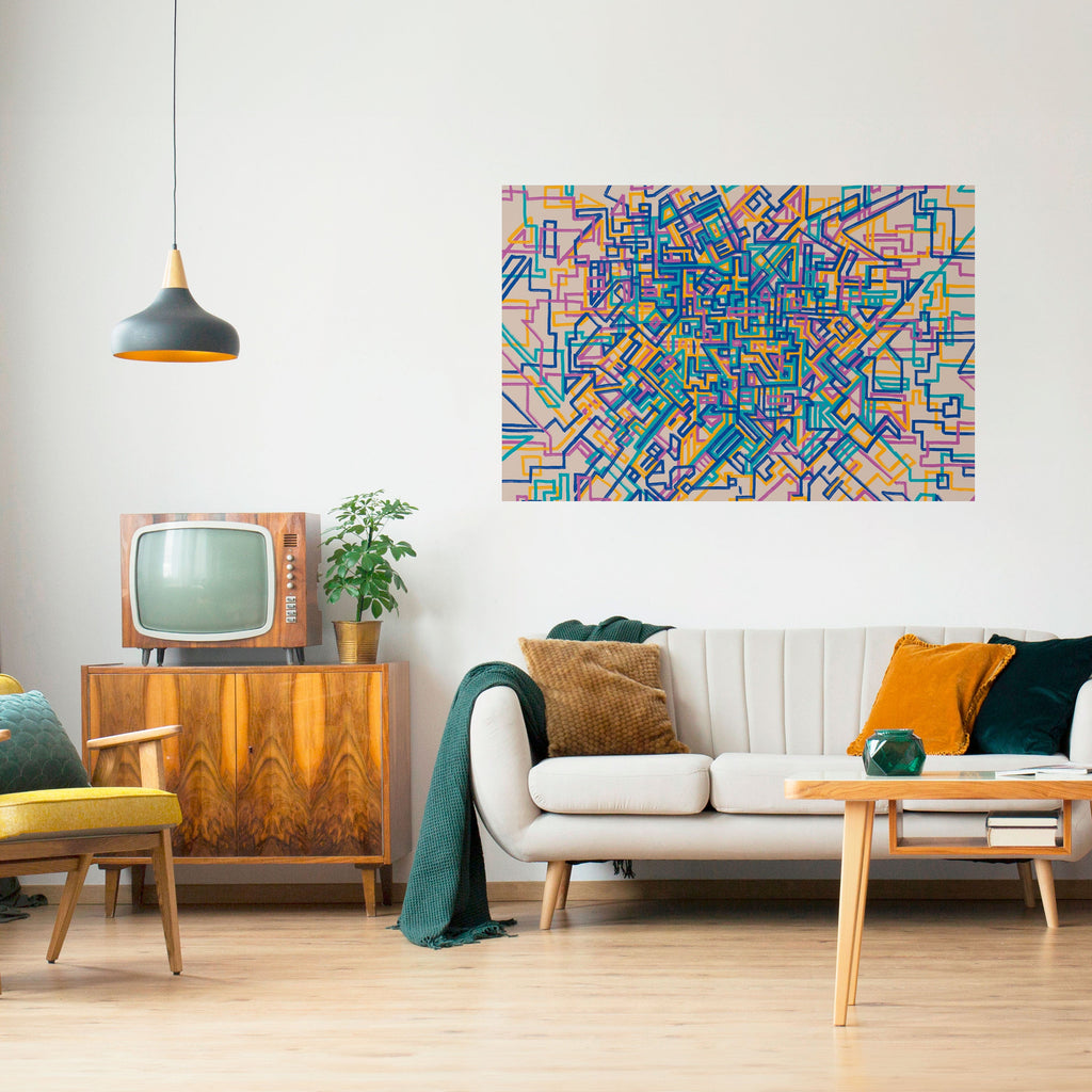 MINNESKARTA Horisontell Poster med självhäftande papper