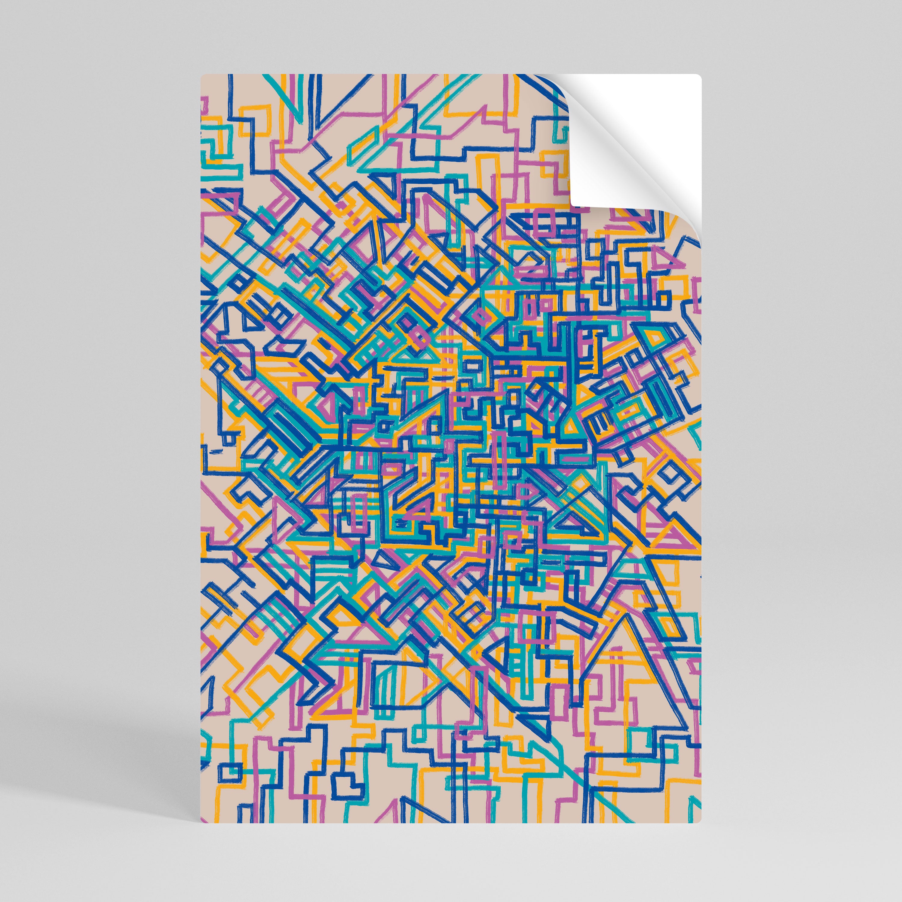 MEMORIES MAP Självhäftande Vertikal Poster