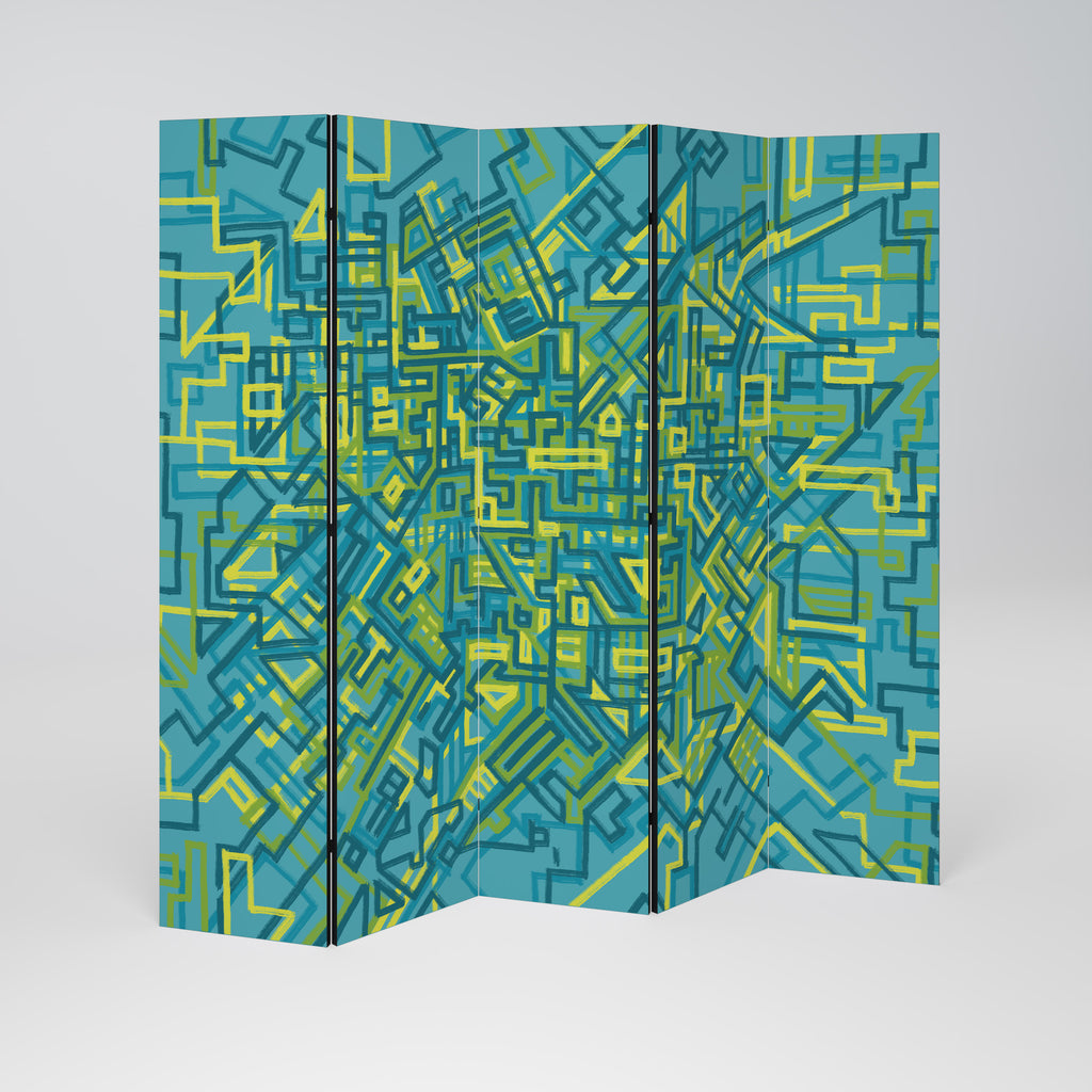 NOSTALGIC MEMORIES 5-Panel Room Divider