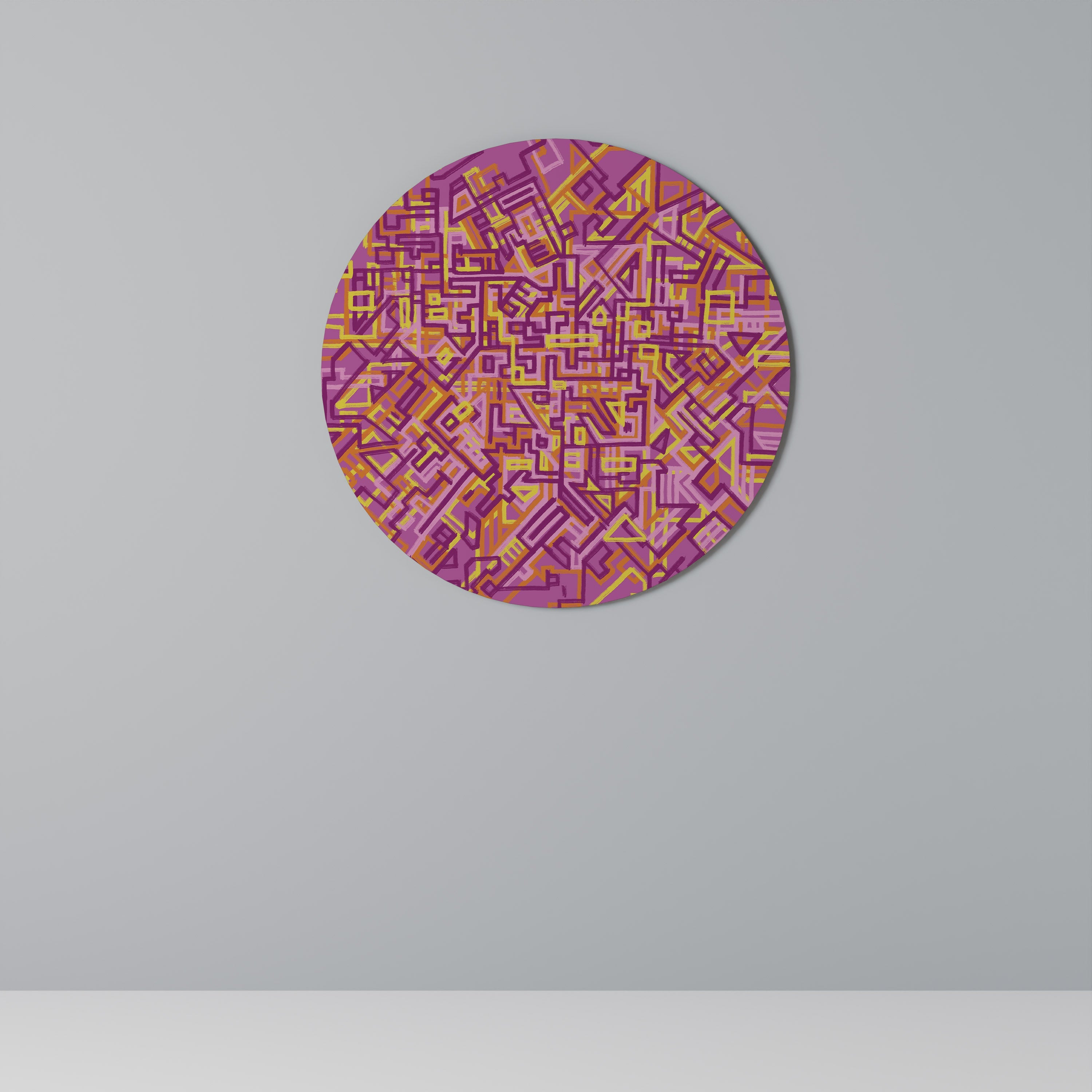 Rund väggdekoration med LOVELY MEMORIES