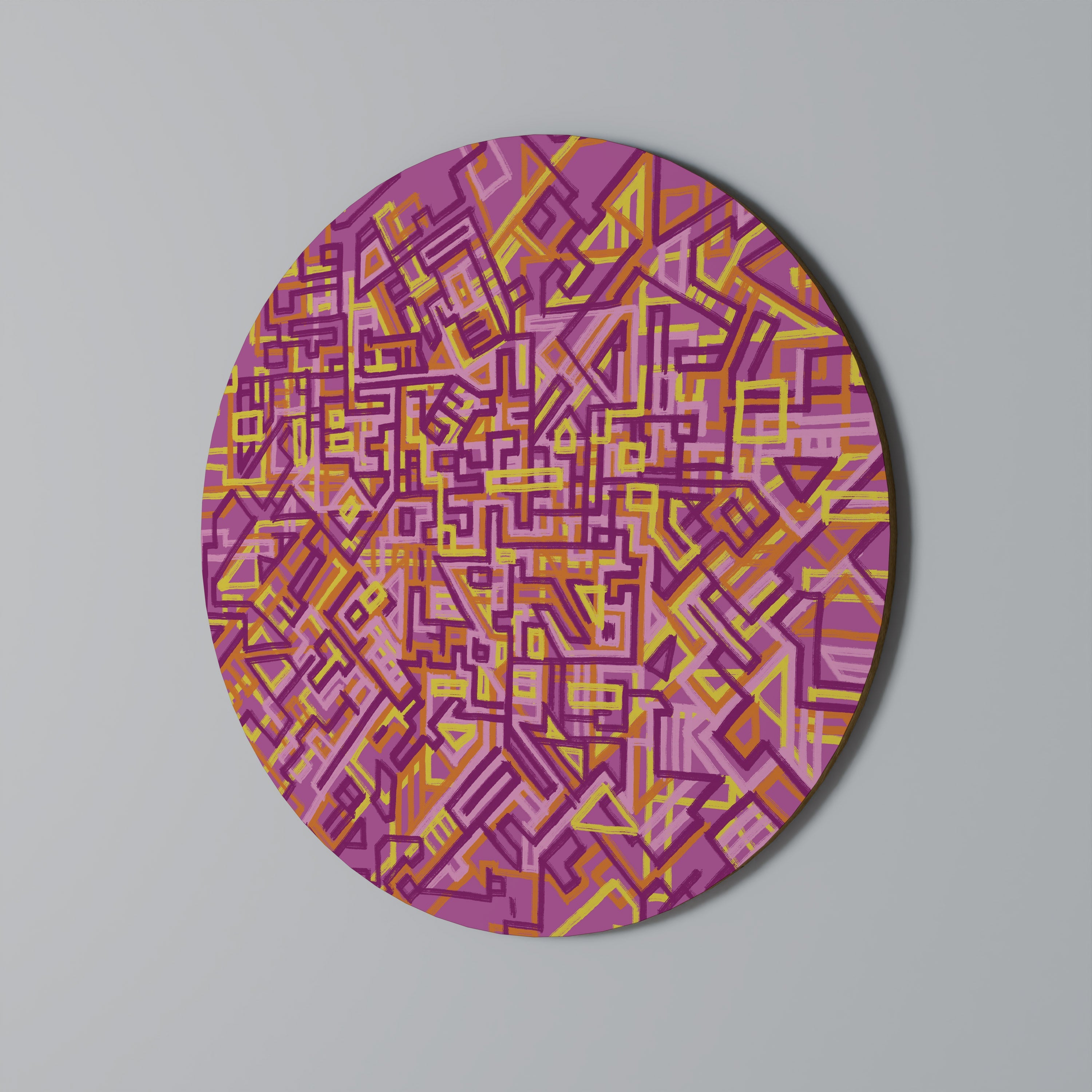 Rund väggdekoration med LOVELY MEMORIES