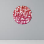 KALEIDOSCOPIC CUBISM Round Wall Art