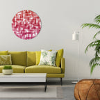 KALEIDOSCOPIC CUBISM Round Wall Art