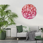 KALEIDOSCOPIC CUBISM Round Wall Art