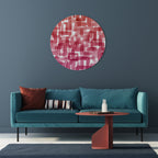 KALEIDOSCOPIC CUBISM Round Wall Art