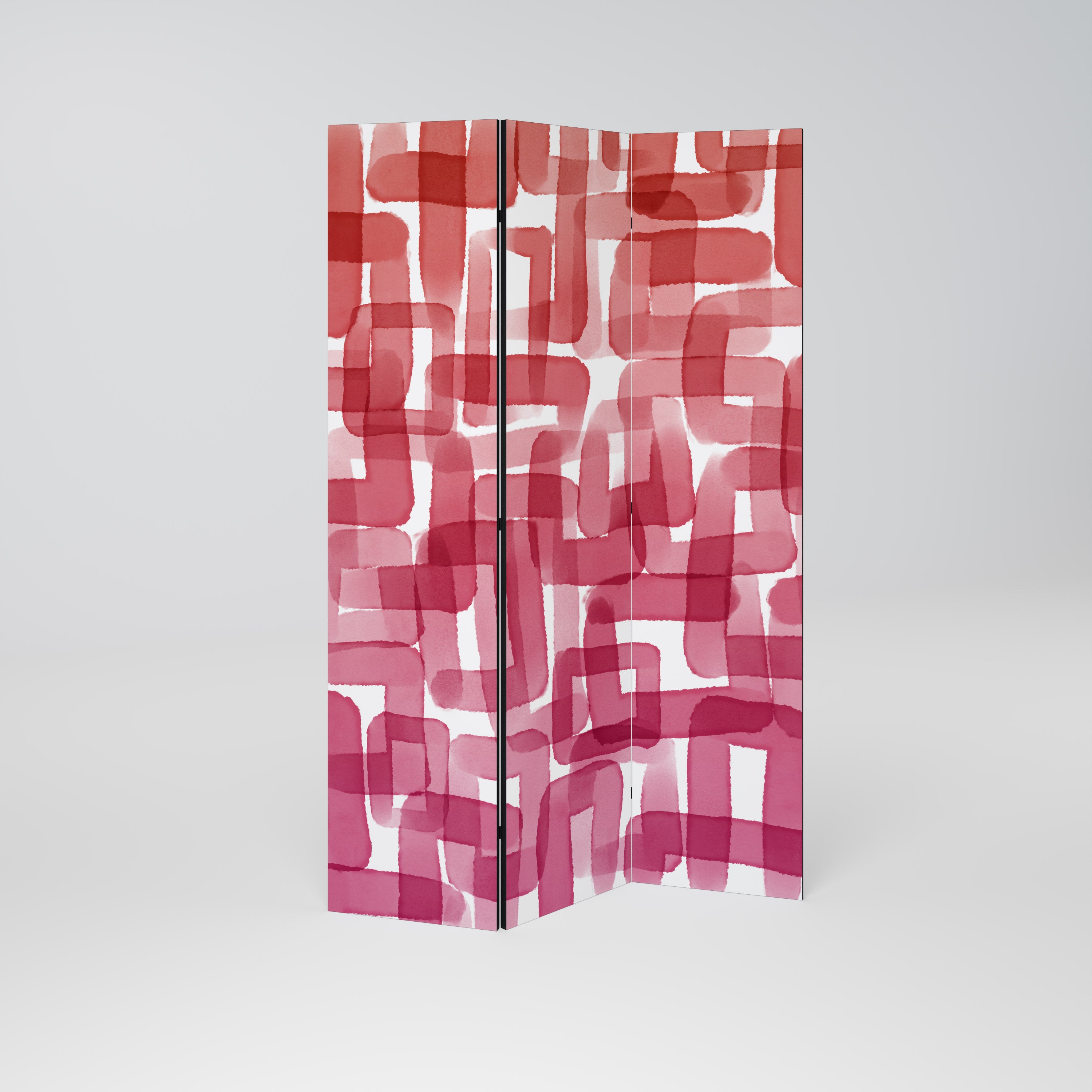 KALEIDOSCOPIC CUBISM 3-Panel Room Divider