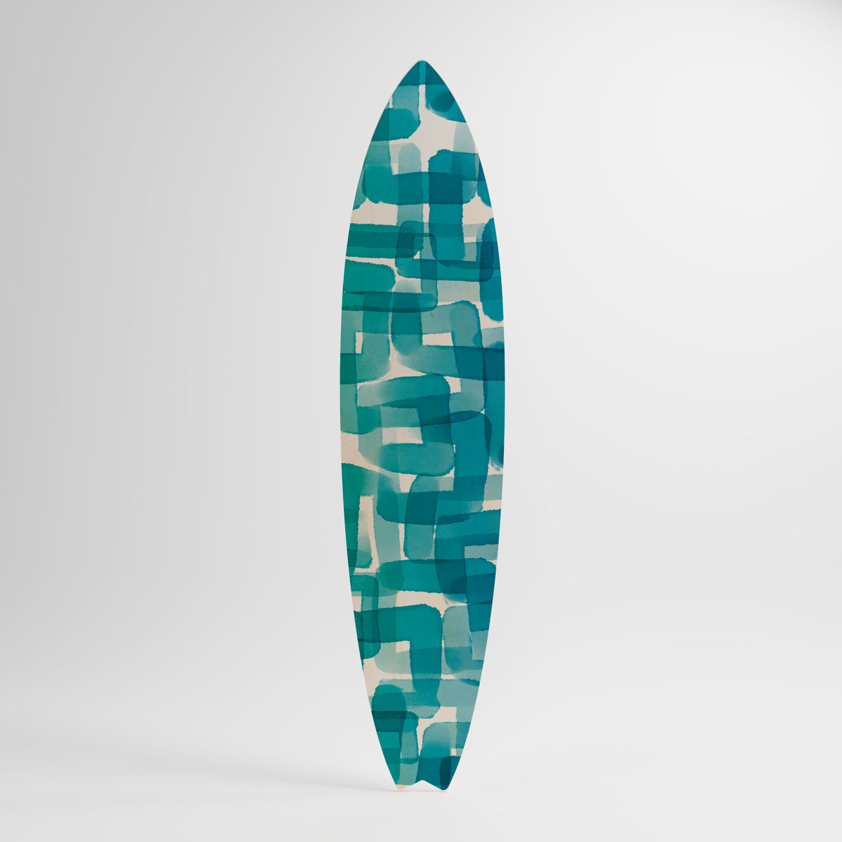 TURQUOISE RECTANGLES Dekorativ Surfbräda