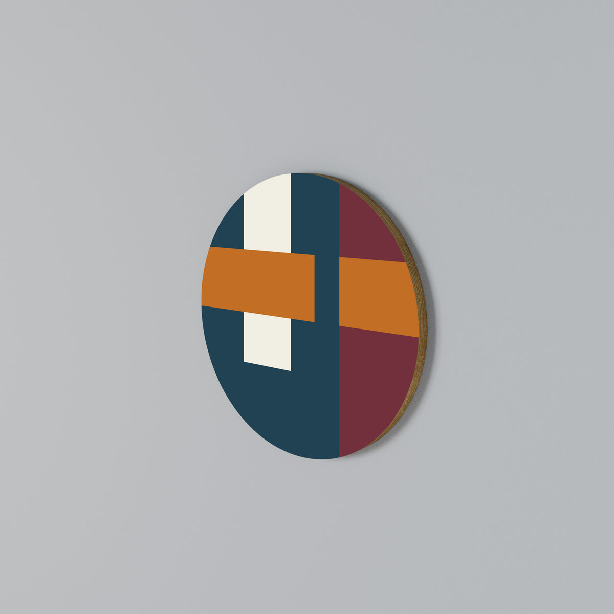 GEOMETRIC MELANCHOLY Rund väggdekor