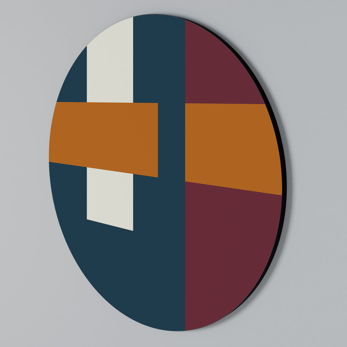 GEOMETRIC MELANCHOLY Rund väggdekor