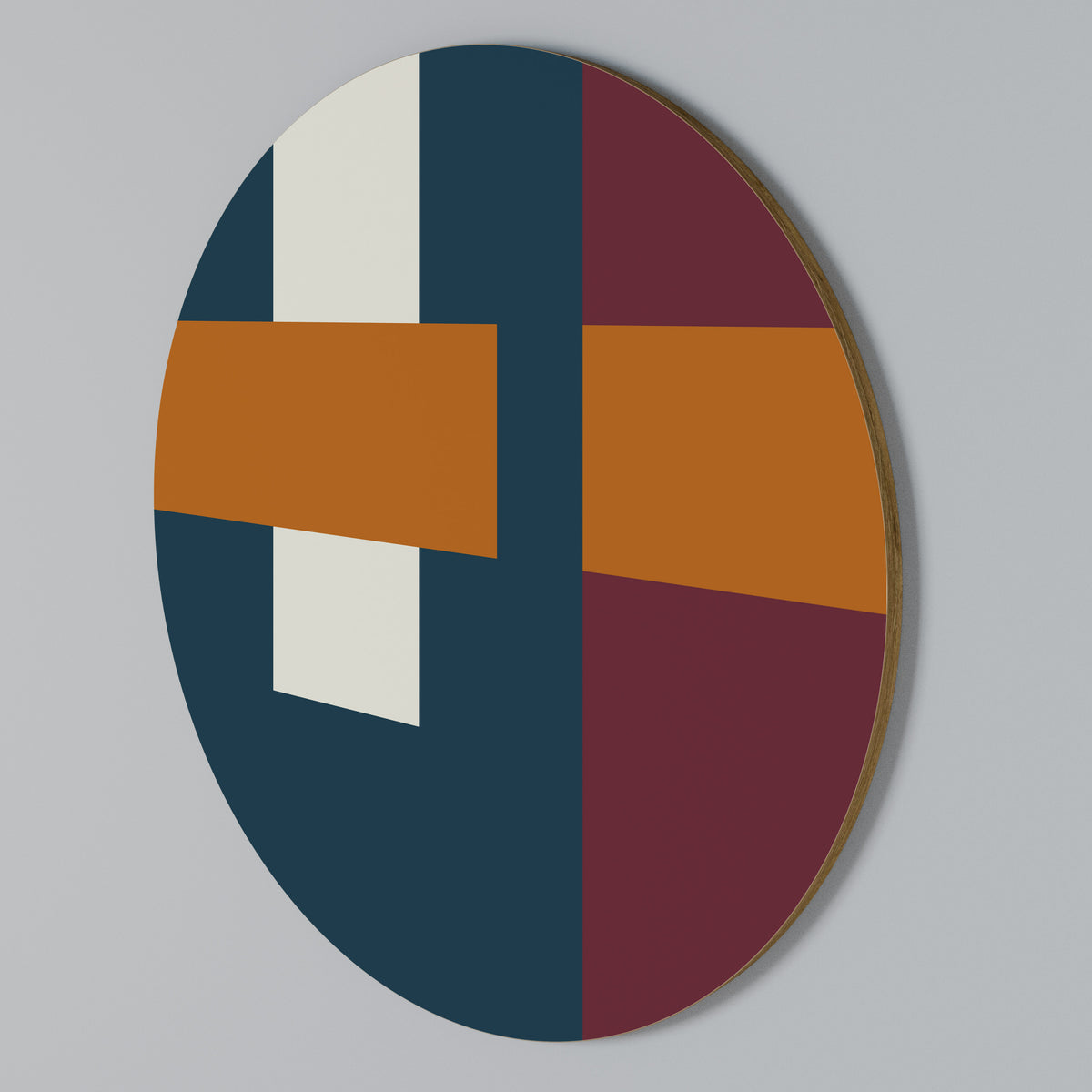 GEOMETRIC MELANCHOLY Rund väggdekor