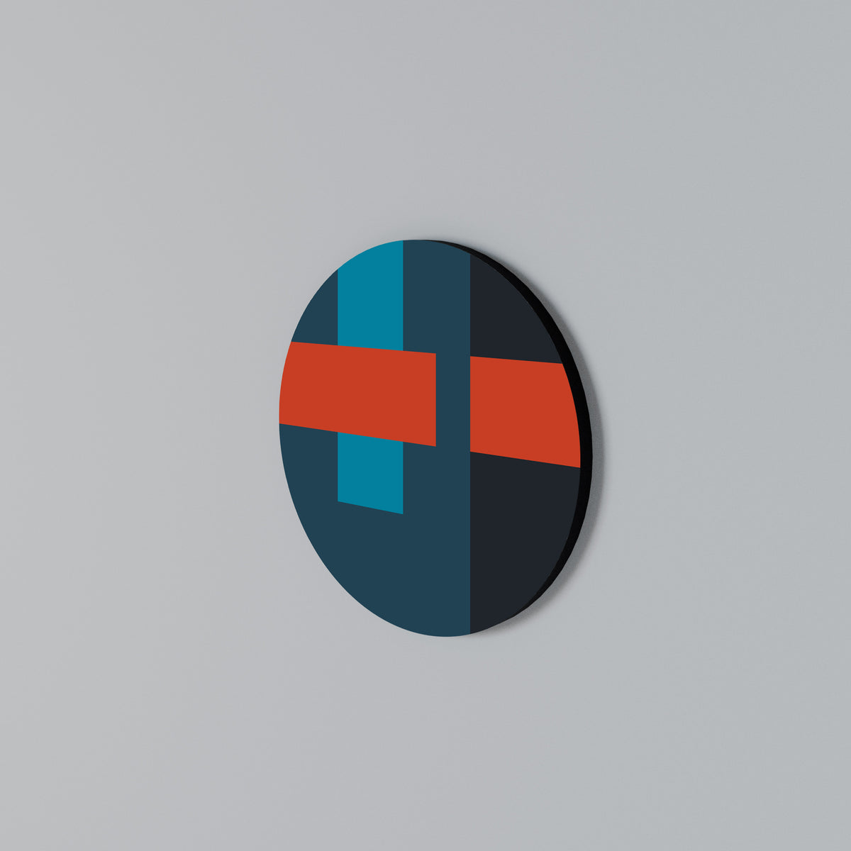 DARK MELANCHOLY Round Wall Art