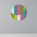 PLAYFUL SURFACE SYMPHONY Round Wall Art