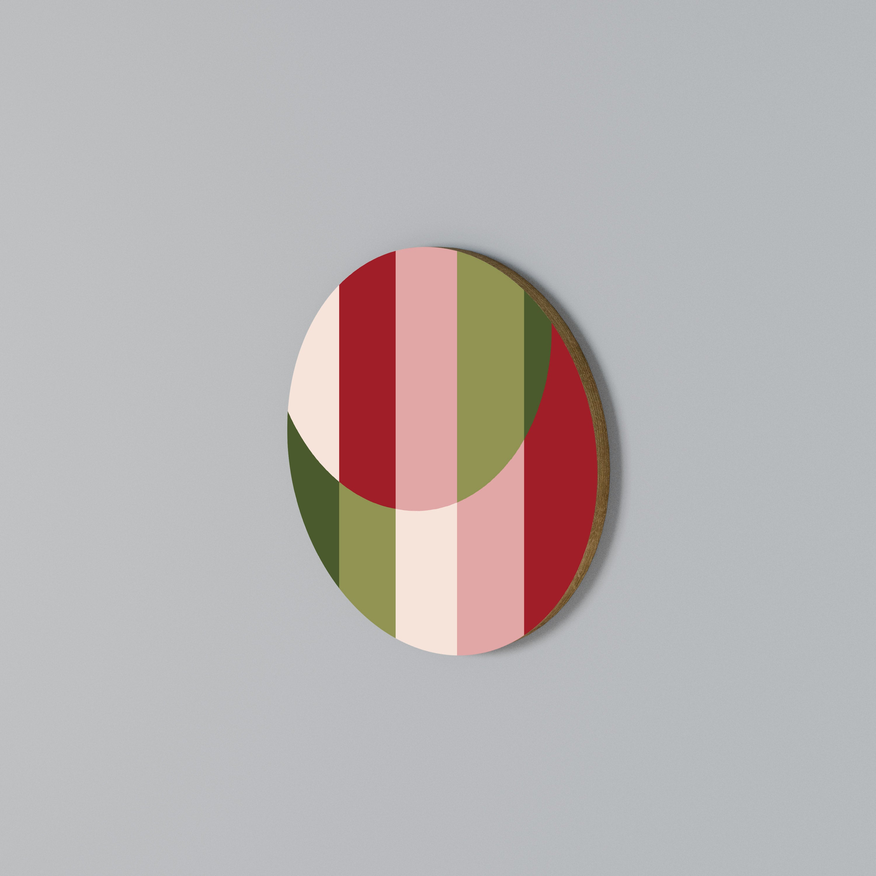 SMILING GEOMETRY Round Wall Art