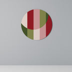 SMILING GEOMETRY Round Wall Art