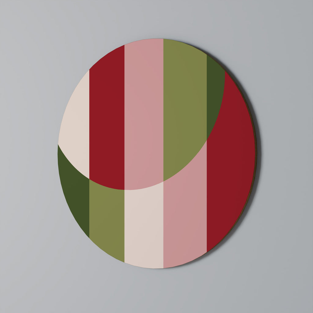 LEENDE GEOMETRI Rund väggkonst