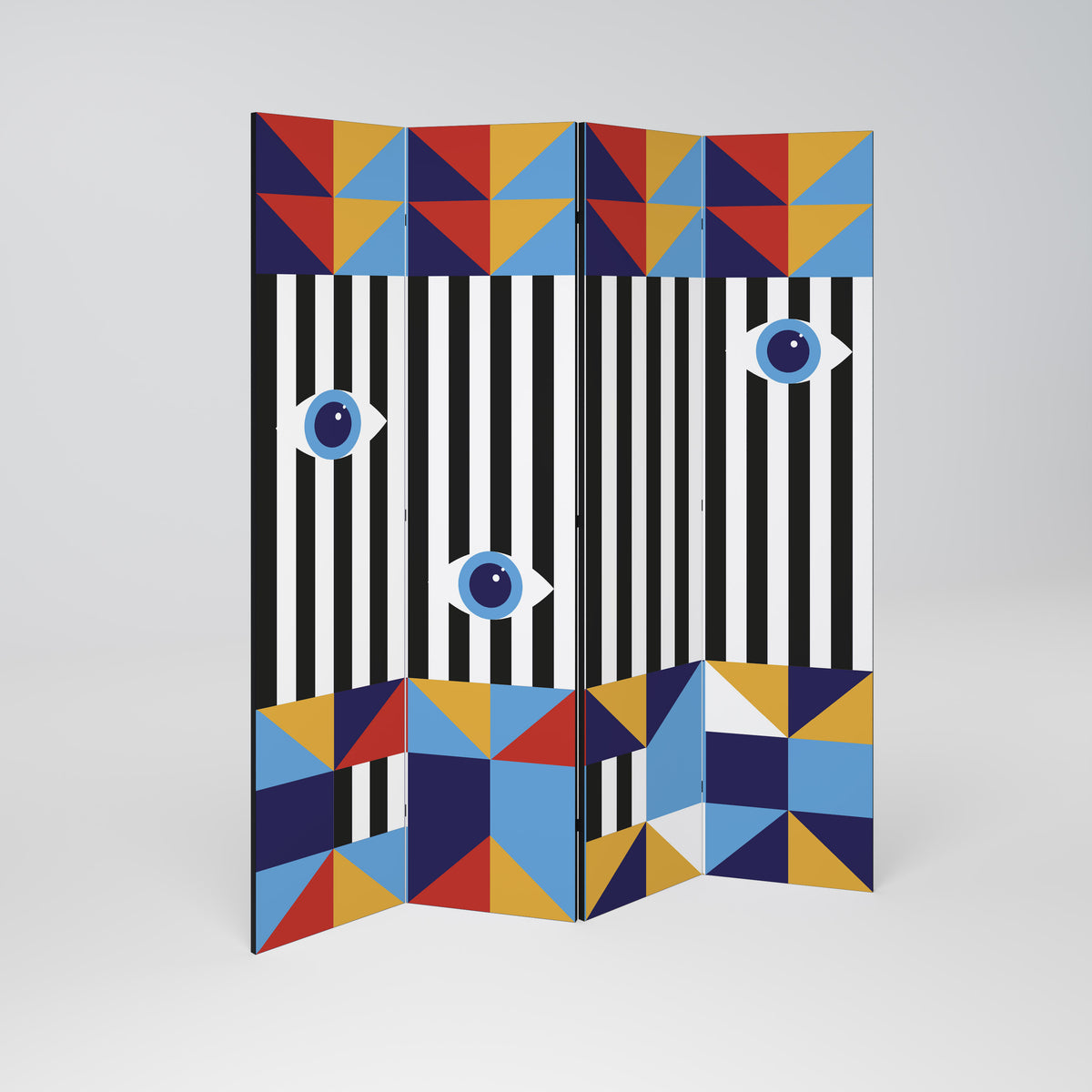 ABSTRACTION AND GEOMETRY Rumsavdelare 4 paneler