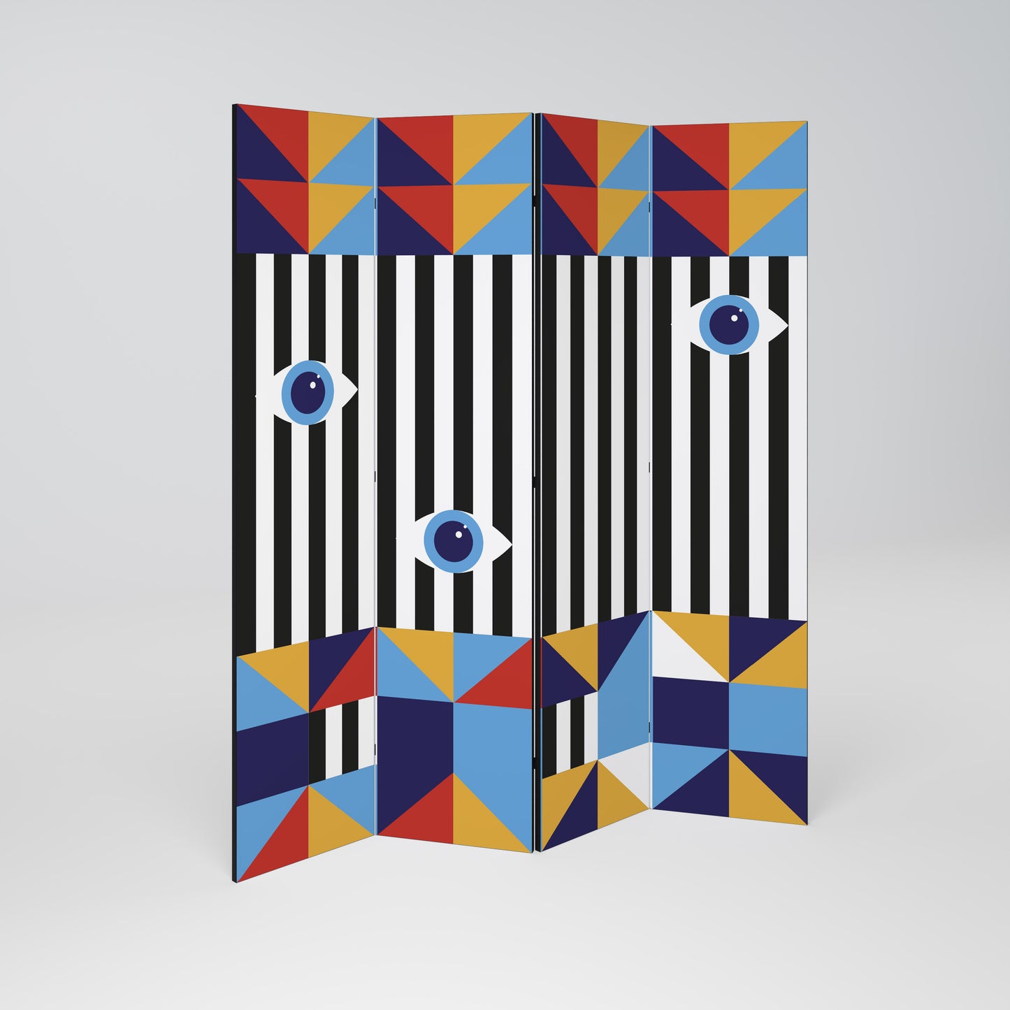 ABSTRACTION AND GEOMETRY Rumsavdelare 4 paneler