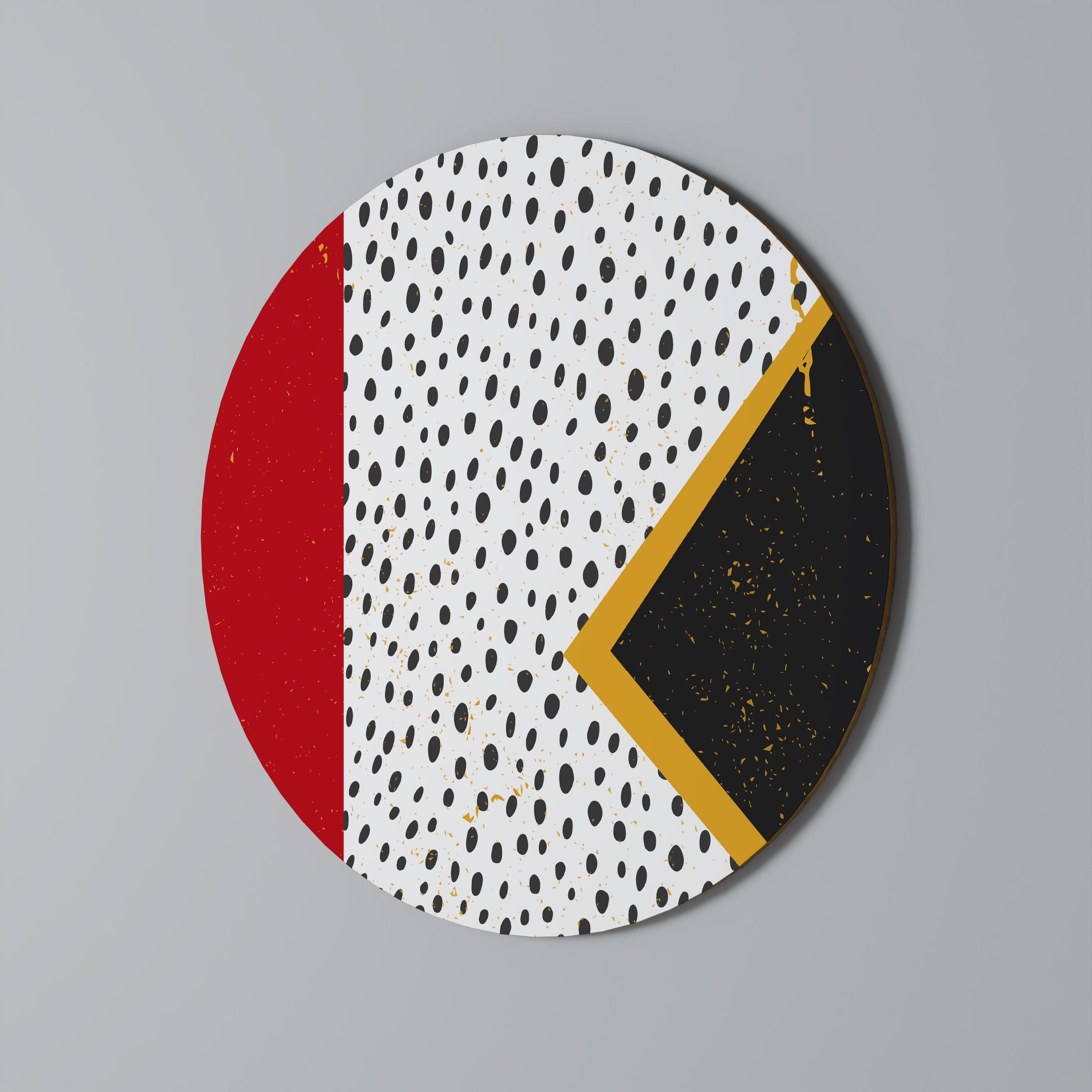 Rund väggdekoration med BOLD RETRO REVERIE