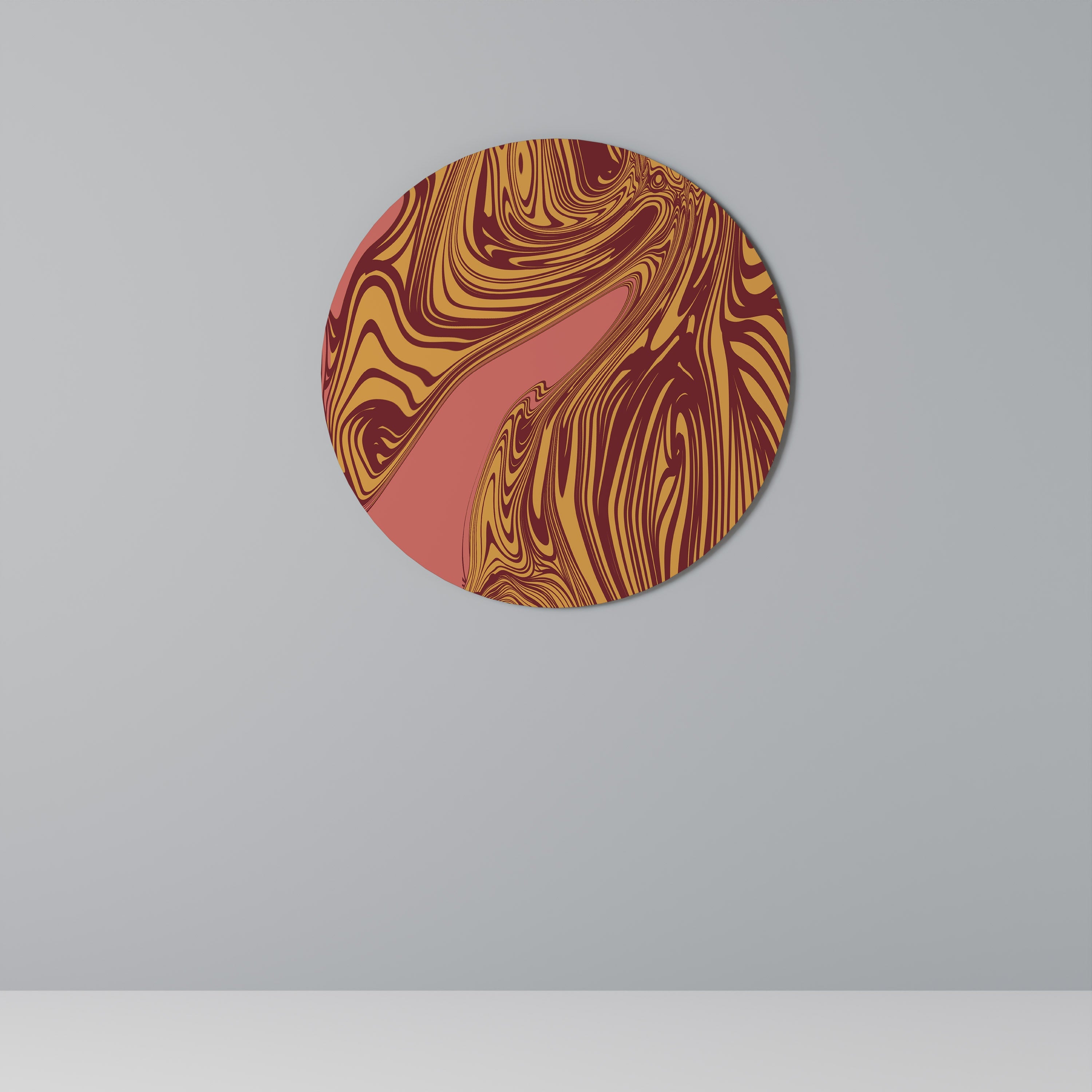 FLYTANDE TANKAR Rund väggdekoration